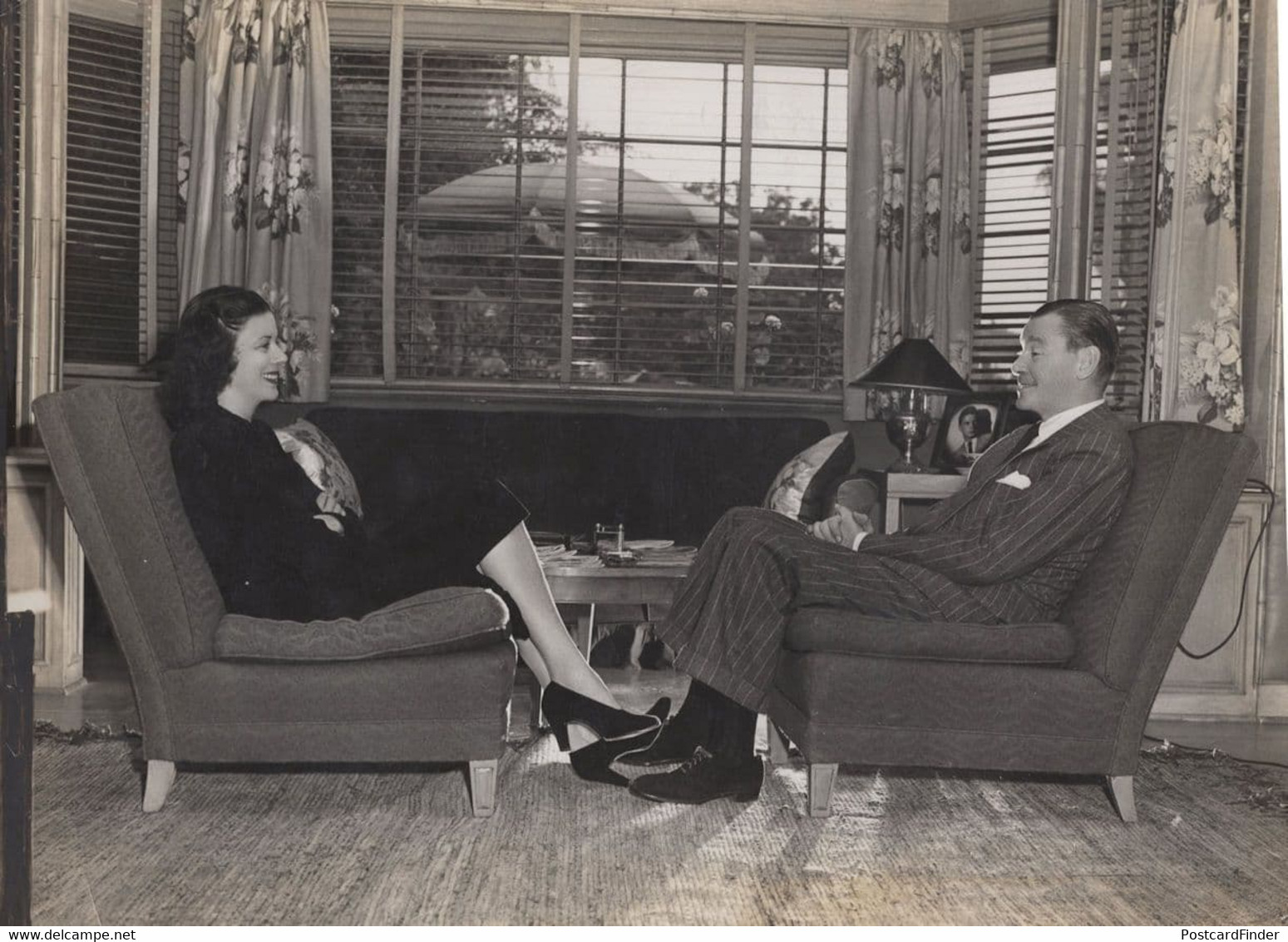 Herbert Marshall & Daughter Vintage Hollywood Actor Press Photo - Autógrafos