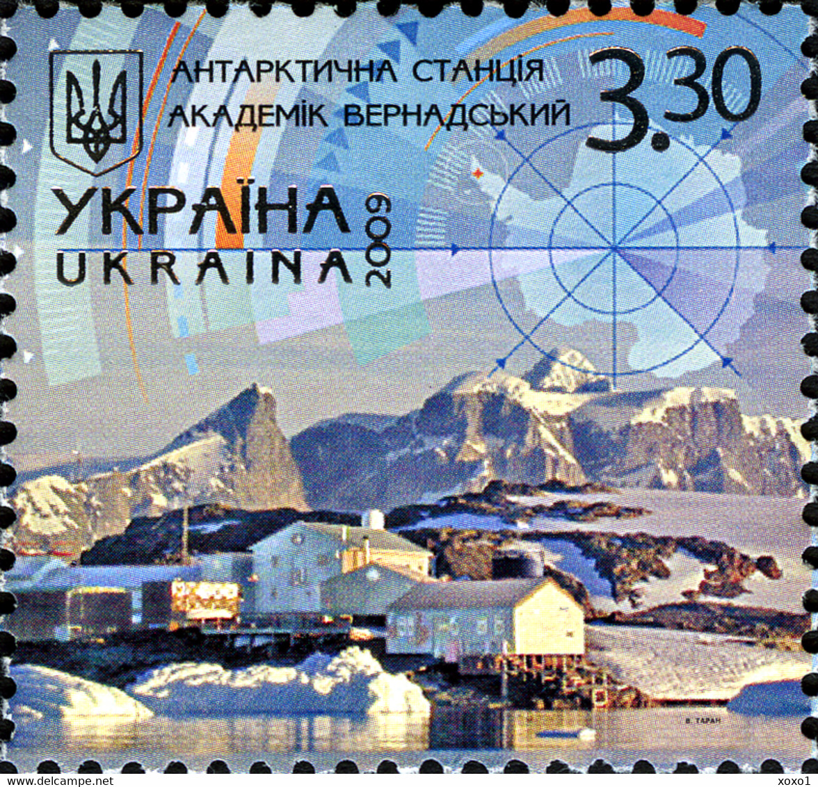 Ukraine 2009 MiNr. 1027 - 1028 Antarctic Station Academician Vernadskyi Glaciers Climate & Meteorology 2v MNH **  5,50 € - Behoud Van De Poolgebieden En Gletsjers