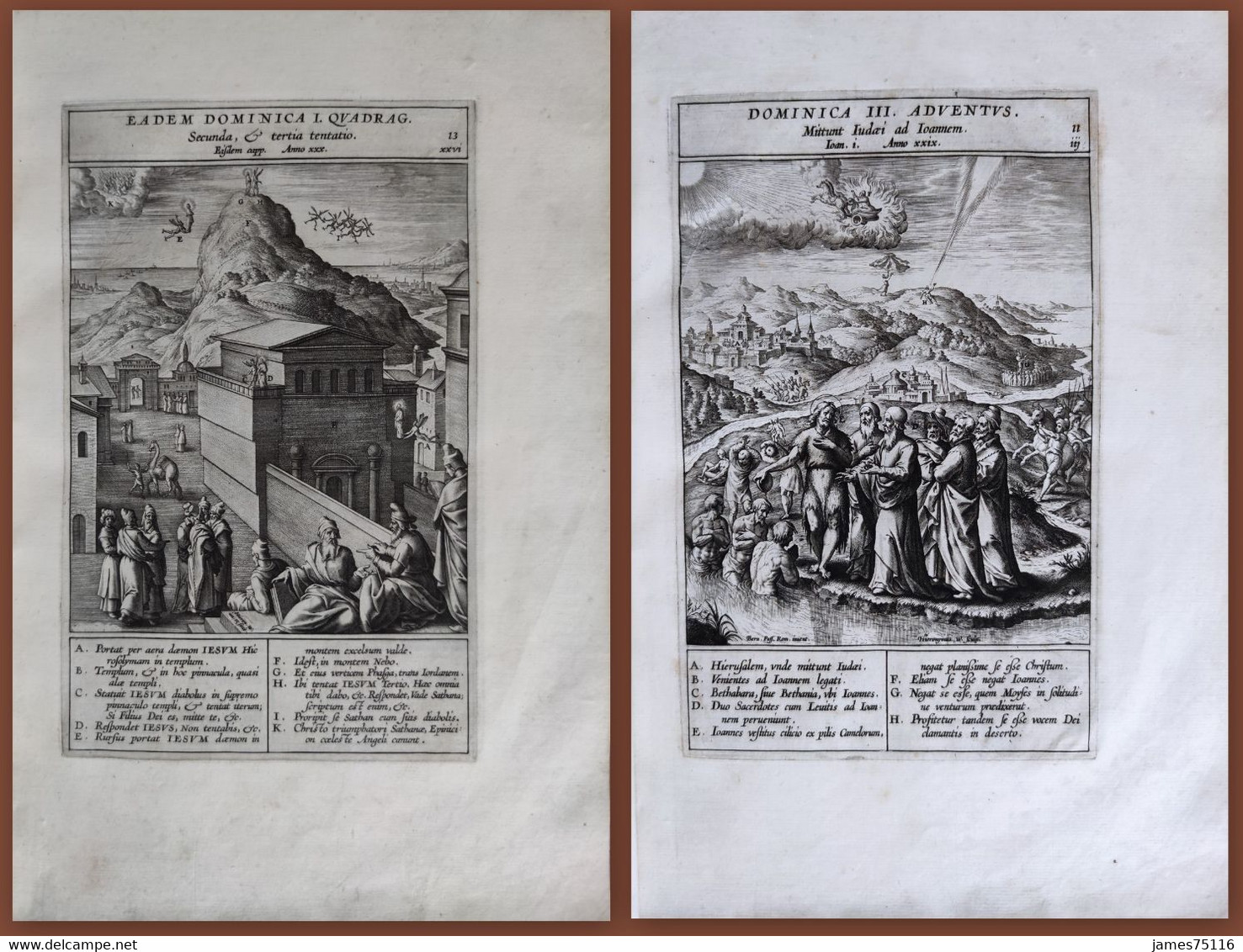 NATALIS Hieronymus [Jérôme Nadal]. Evangelicæ Historiæ Imagines Suivi De Adnotationes Et Meditationes In Evangelia - Antes De 18avo Siglo