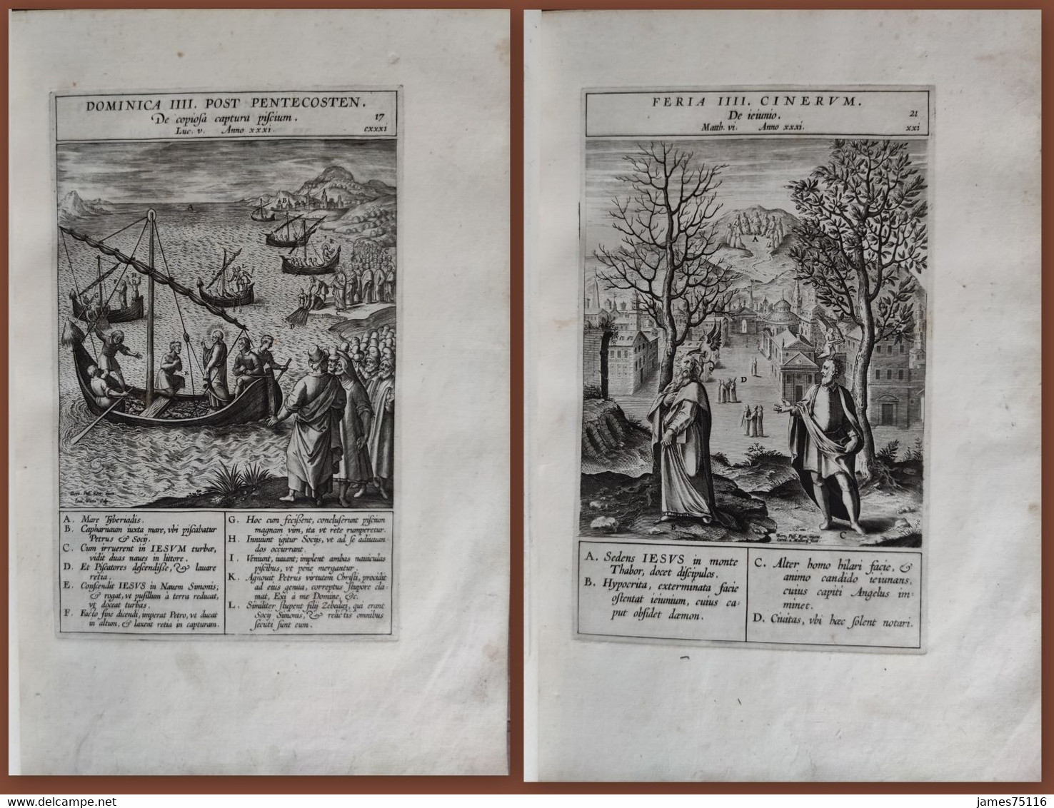 NATALIS Hieronymus [Jérôme Nadal]. Evangelicæ Historiæ Imagines Suivi De Adnotationes Et Meditationes In Evangelia - Antes De 18avo Siglo