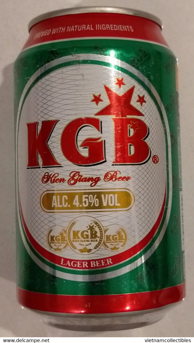 Vietnam Viet Nam KGB 330 Ml Empty Beer Can / Opened By 2 Holes - Blikken