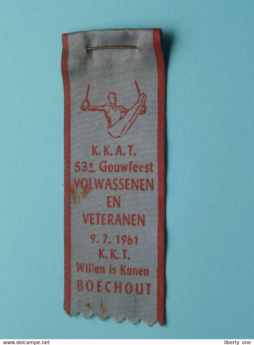 K.K.A.T.  53° Gouwfeest VOLWASSENEN En VETERANEN 9.7.1961 K.K.T. Willen Is Kunen BOECHOUT ( Lintje > Zie Foto's ) - Gymnastics