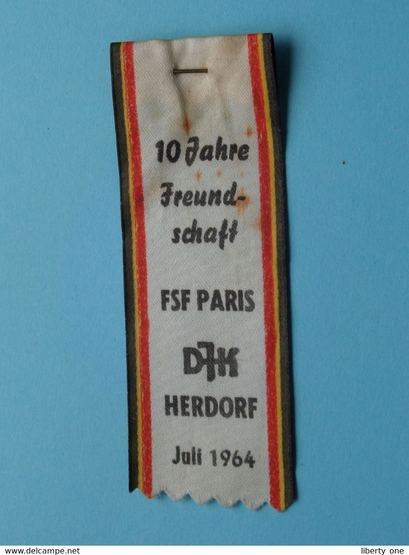 10 Jahre Freundschaft FSF PARIS ( DJK ) HERDORF Juli 1964 ( Lintje > Zie Foto's ) - Gymnastik