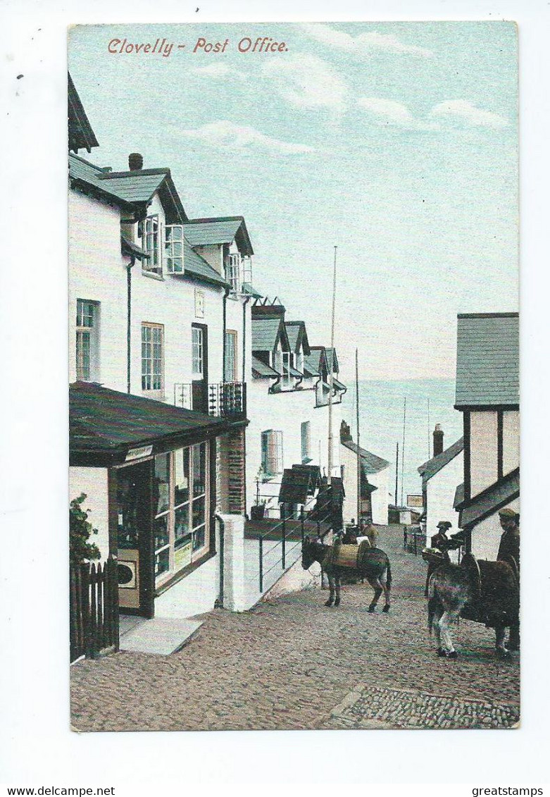 Devon    Postcard Clovelly Post Office Local Publisher Unused - Clovelly