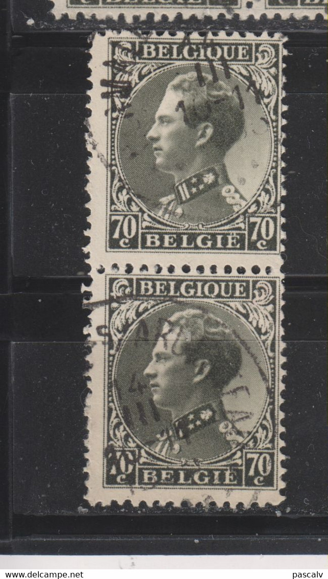 COB 401 En Paire Oblitération Centrale HERMALLE-SOUS-ARGENTEAU - 1934-1935 Leopold III