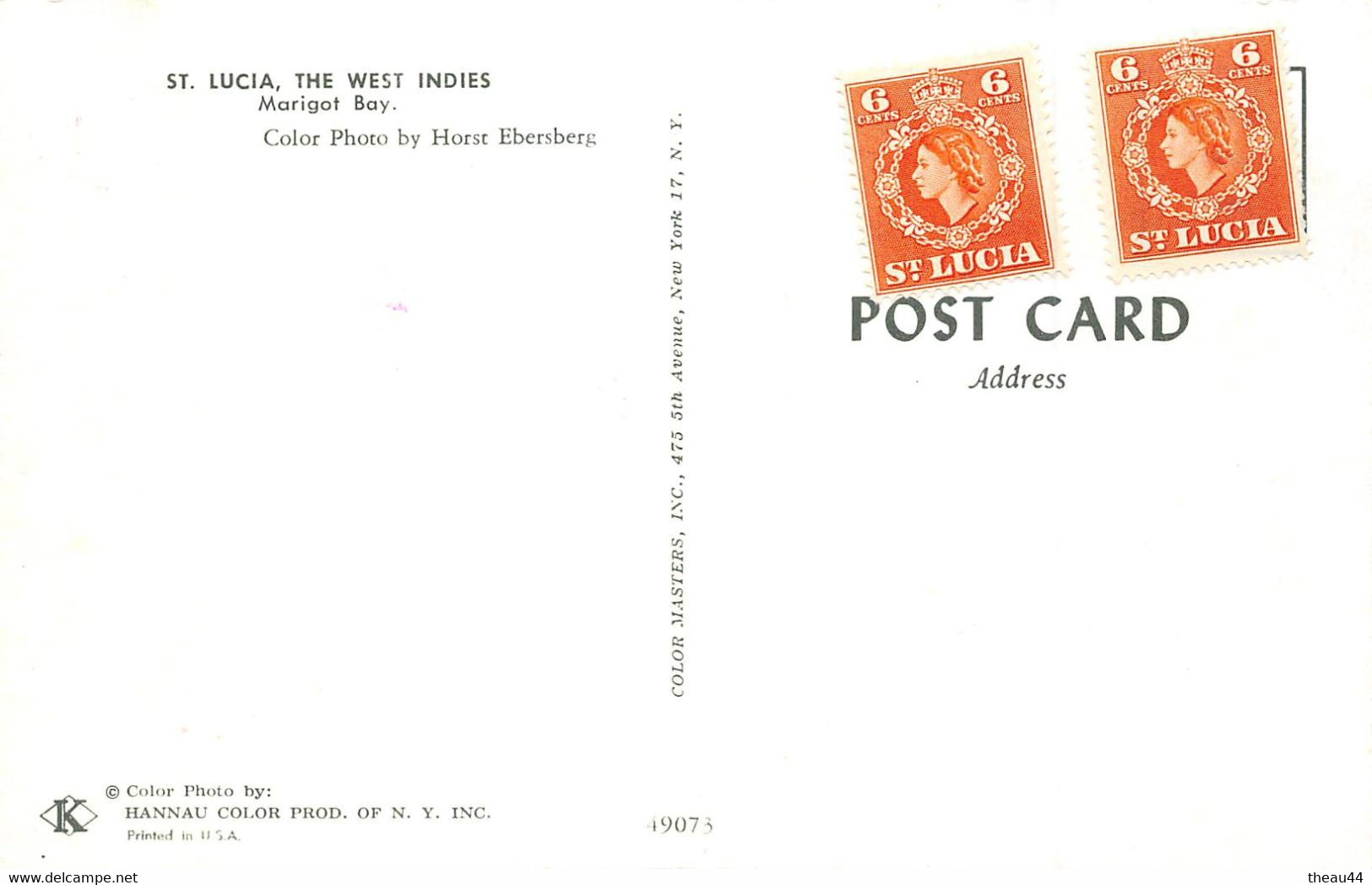 ¤¤    -    SAINTE-LUCIE  -  Ste-Lucia    -  Lot De 2 Cartes     -   ¤¤ - Saint Lucia