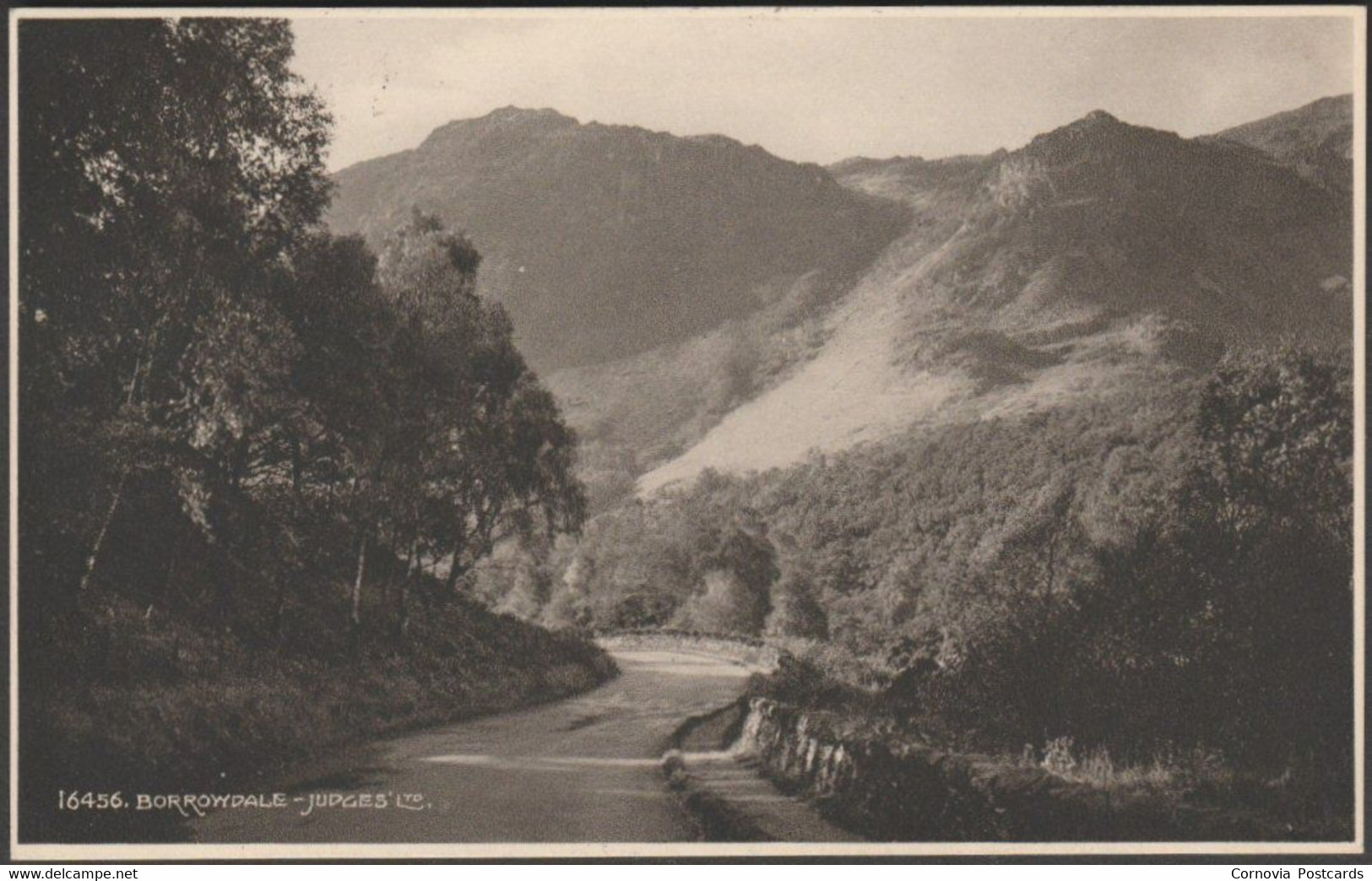 Borrowdale, Cumberland, 1936 - Judges Postcard - Borrowdale