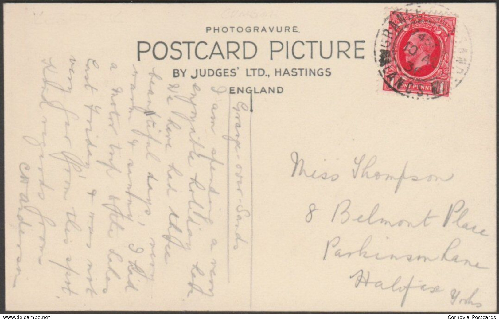 Borrowdale, Cumberland, 1936 - Judges Postcard - Borrowdale