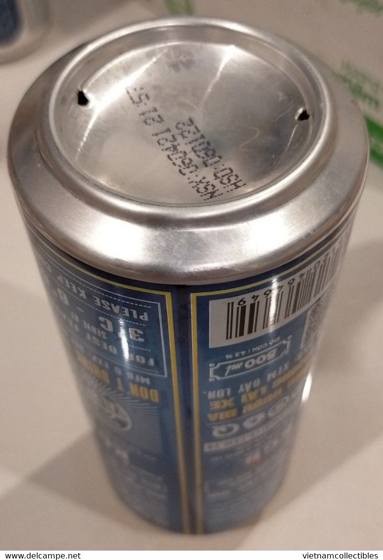 Vietnam Viet Nam KGB DRAUGHT 500ml Empty Beer Can / Opened By 2 Holes At Bottom - Cannettes