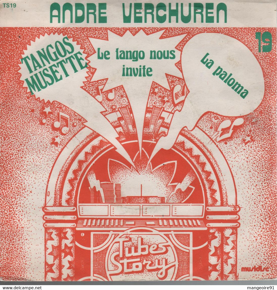 Disque 45 Tours Accordéon André Verchuren - Tango Musette - - Instrumentaal