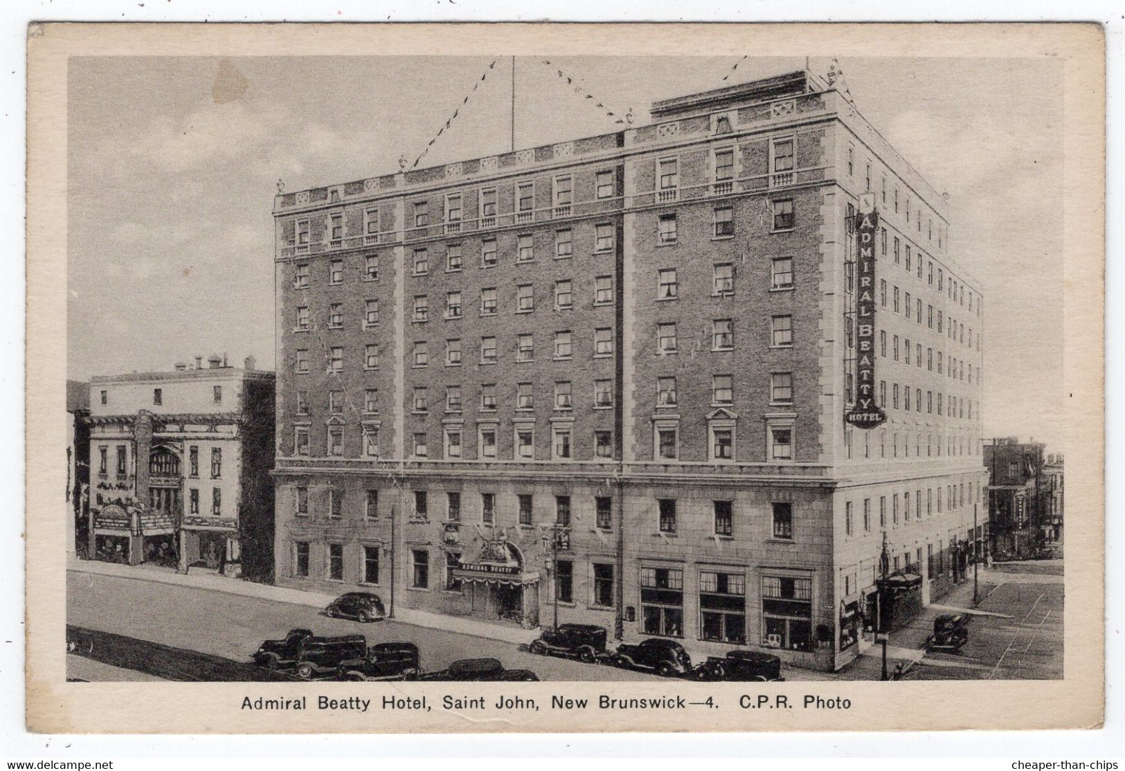 SAINT JOHN, New Brunswick - Admiral Beatty Hotel - C.P.R. Photo - St. John