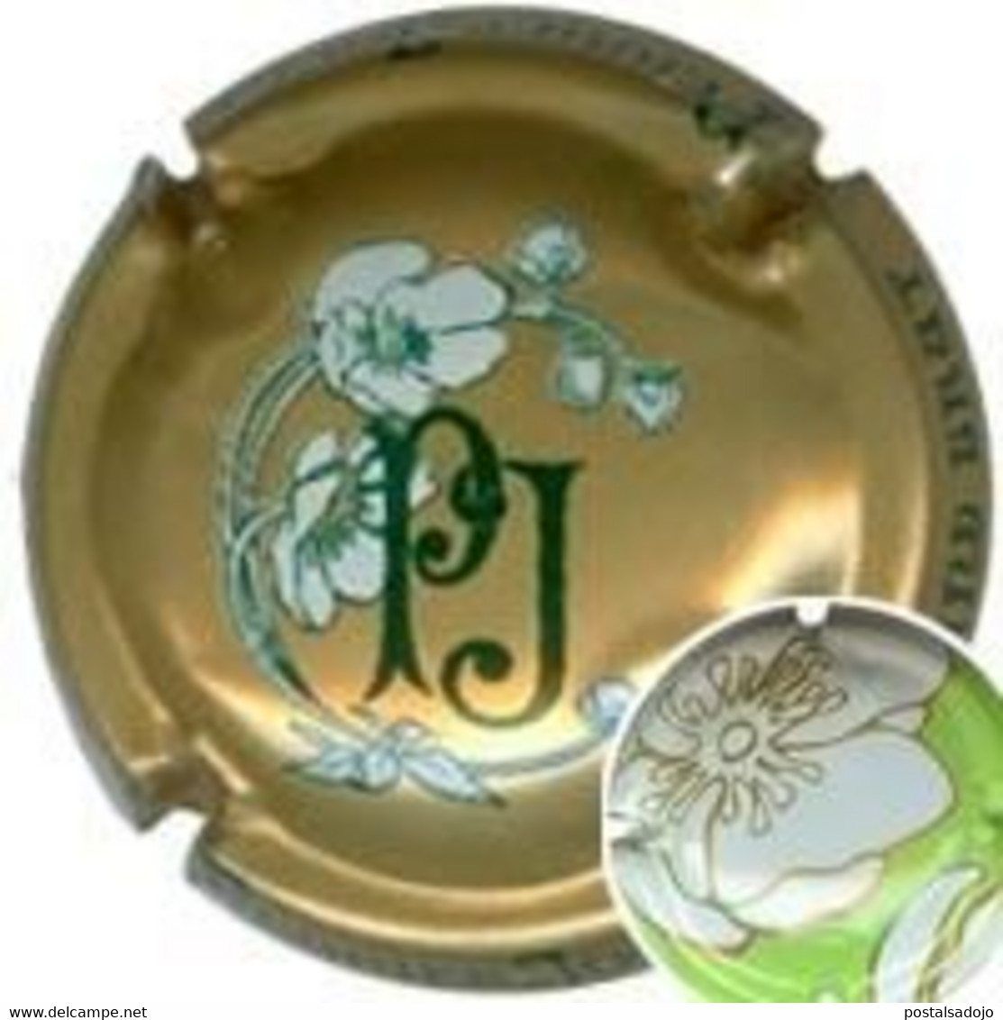 (39) PLACA. CAPSULE CHAMPAGNE ...  PERRIER-JOUET . GRAND BRUT -  LAMBERT 64 - Perrier Jouet