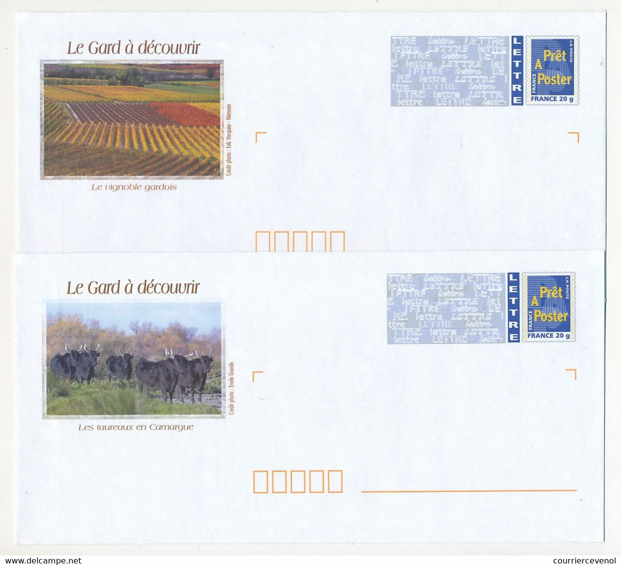 Série 5 PAP - Le Gard à Découvrir - Maison Carrée Nimes, Transhumance, Taureaux... Neuve, Sans Blister - Prêts-à-poster:  Autres (1995-...)