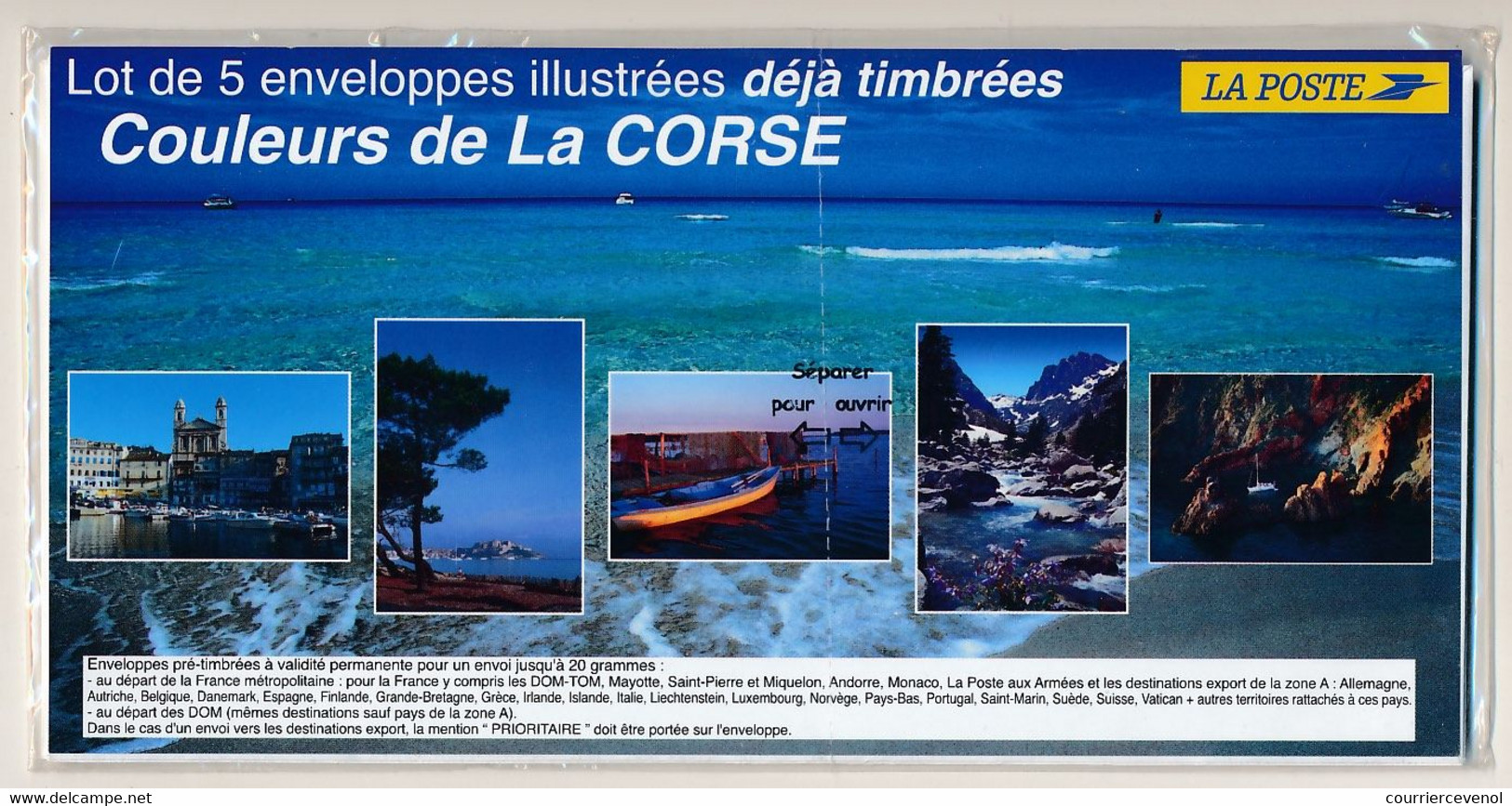 Série 5 Prêt à Poster PAP "Couleurs De La Corse" - Neuve, Sous Blister D'origine - PAP: Sonstige (1995-...)