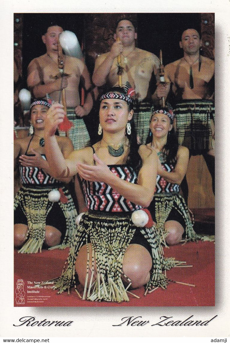 NEW ZEALAND.1990s MAORI CONCERT GROP POSTCARD TO GERMANY. - Cartas & Documentos