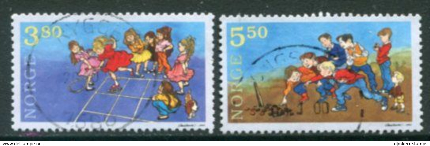 NORWAY 1998 Children's Games Used.   Michel 1290-91 - Usados