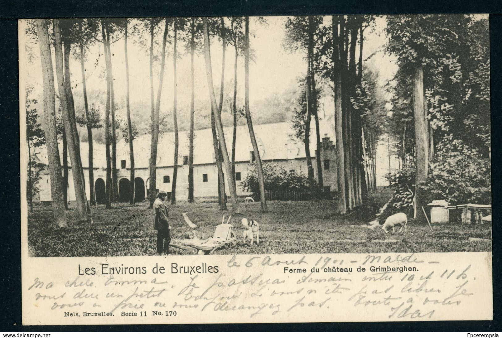 CPA - Carte Postale - Belgique - Les Environs De Bruxelles - Ferme Du Château De Grimberghen - 1901 (CP21061OK) - Grimbergen