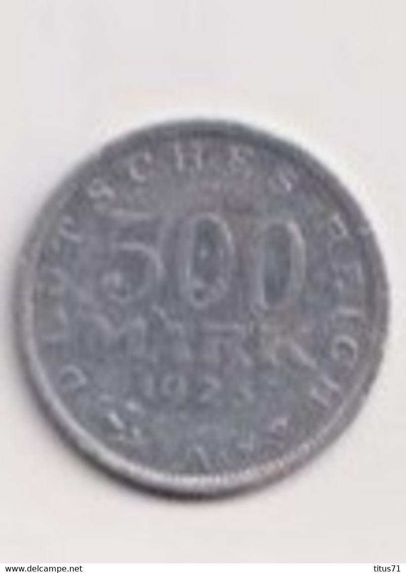 Pièce - 500 Mark - 1923 - 3 Mark & 3 Reichsmark