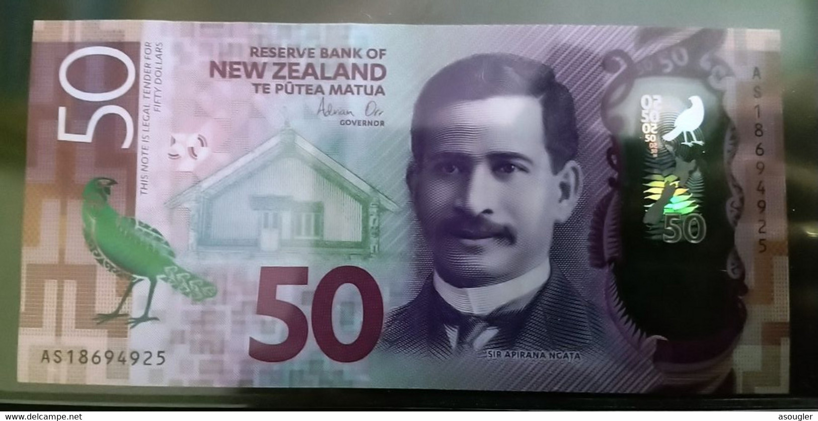 New Zealand 50 Dollars ND 2016 VF P-194 "free Shipping Via Registered Air Mail" - New Zealand