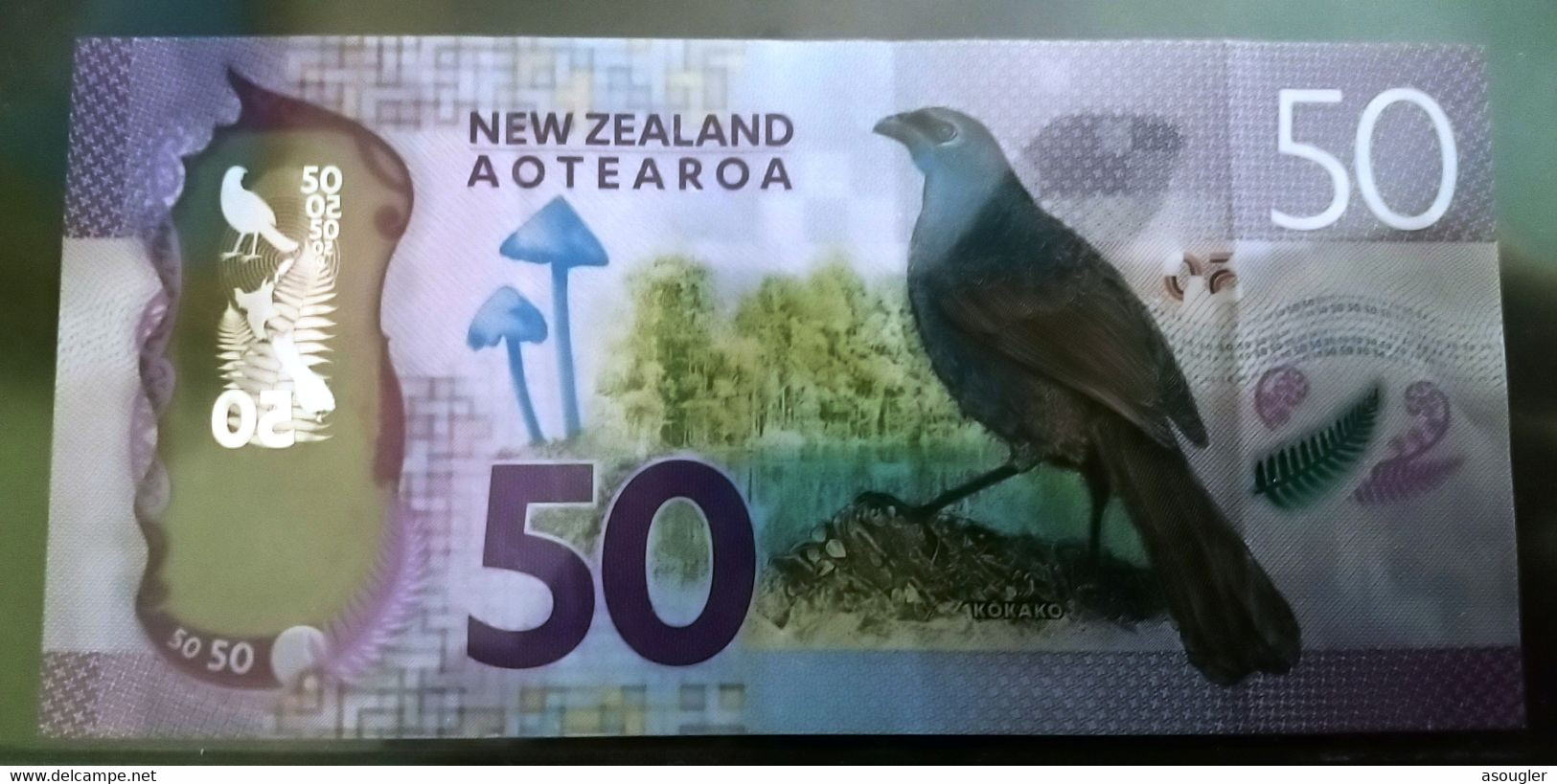 New Zealand 50 Dollars ND 2016 VF P-194 "free Shipping Via Registered Air Mail" - Neuseeland
