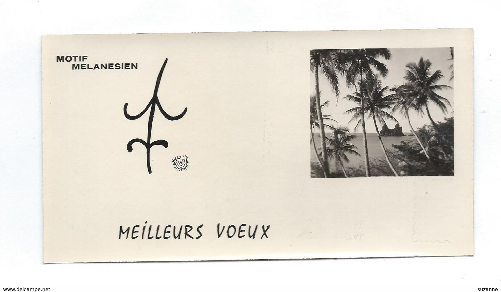 Nouvelle Guinée - Motif Mélanésien - Bonne Année - Papoea-Nieuw-Guinea