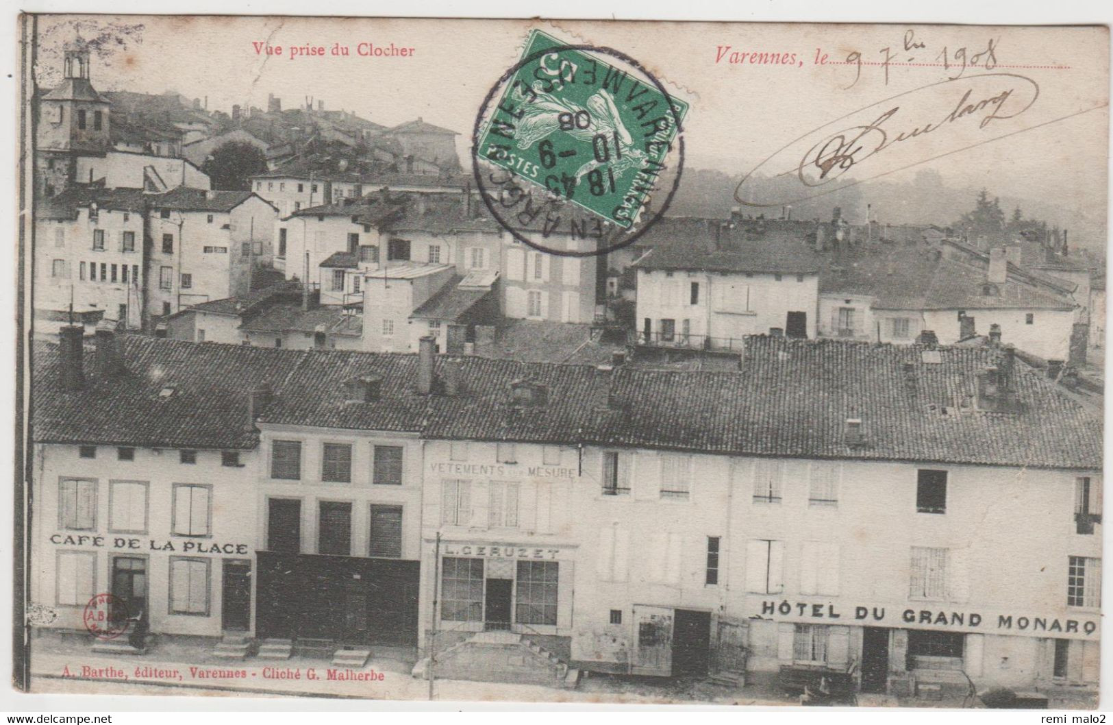 CARTE POSTALE   VARENNES 55   Vue Prise Du Clocher - Autres & Non Classés