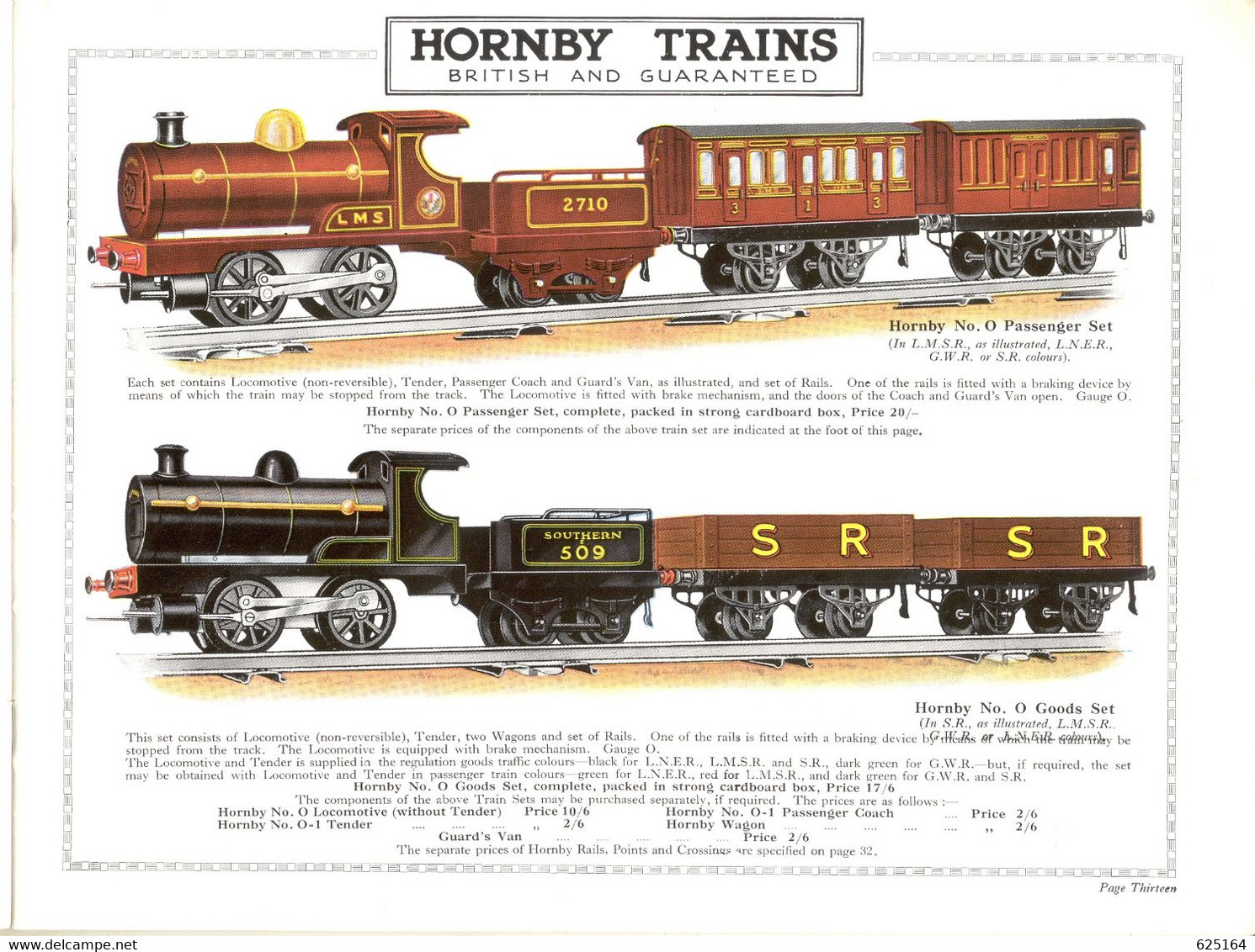 Catalogue HORNBY BOOK Of TRAINS 1928-9 The Cover Is A Beautiful Reproduction - Englisch