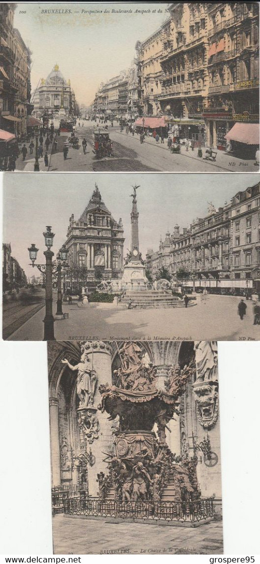 BRUXELLES LOT 6 CARTES - Loten, Series, Verzamelingen