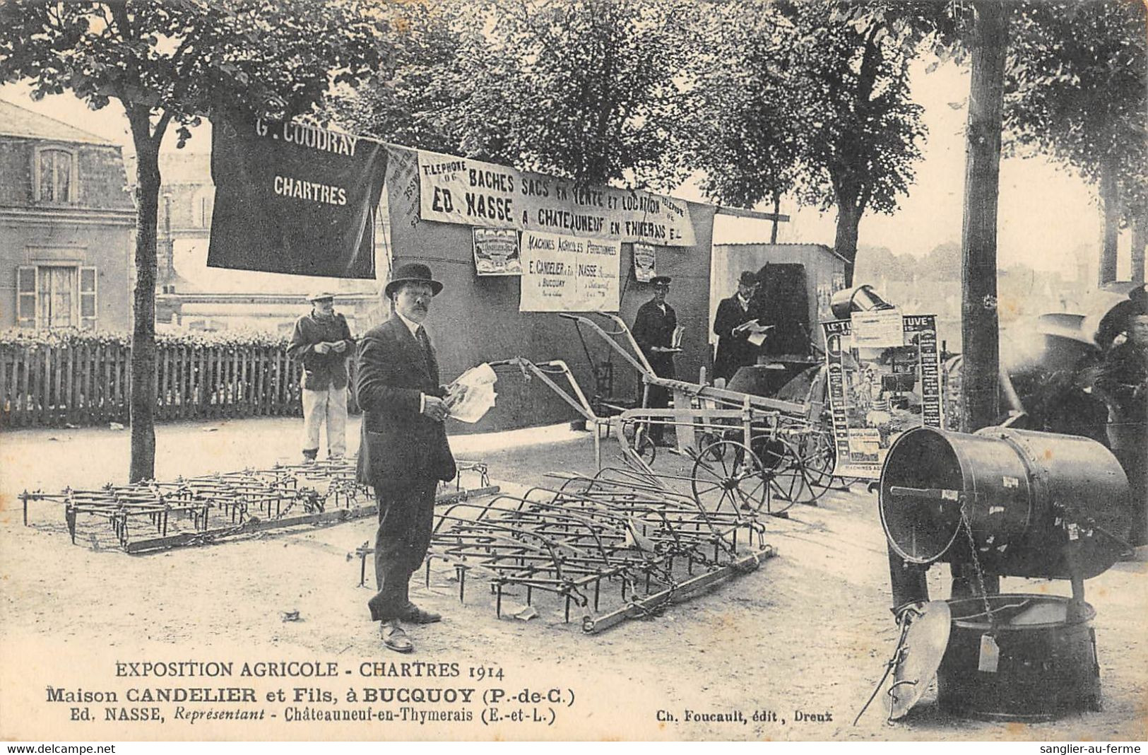 CPA 28 CHARTRES EXPOSITION AGRICOLE MAISON CANDELIER A BUCQUOY - Otros & Sin Clasificación