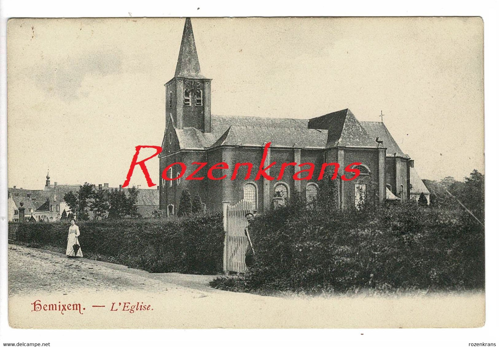 Hemiksem Hemixem L'Eglise De Kerk ZELDZAAM Geanimeerd (In Zeer Goede Staat) - Hemiksem