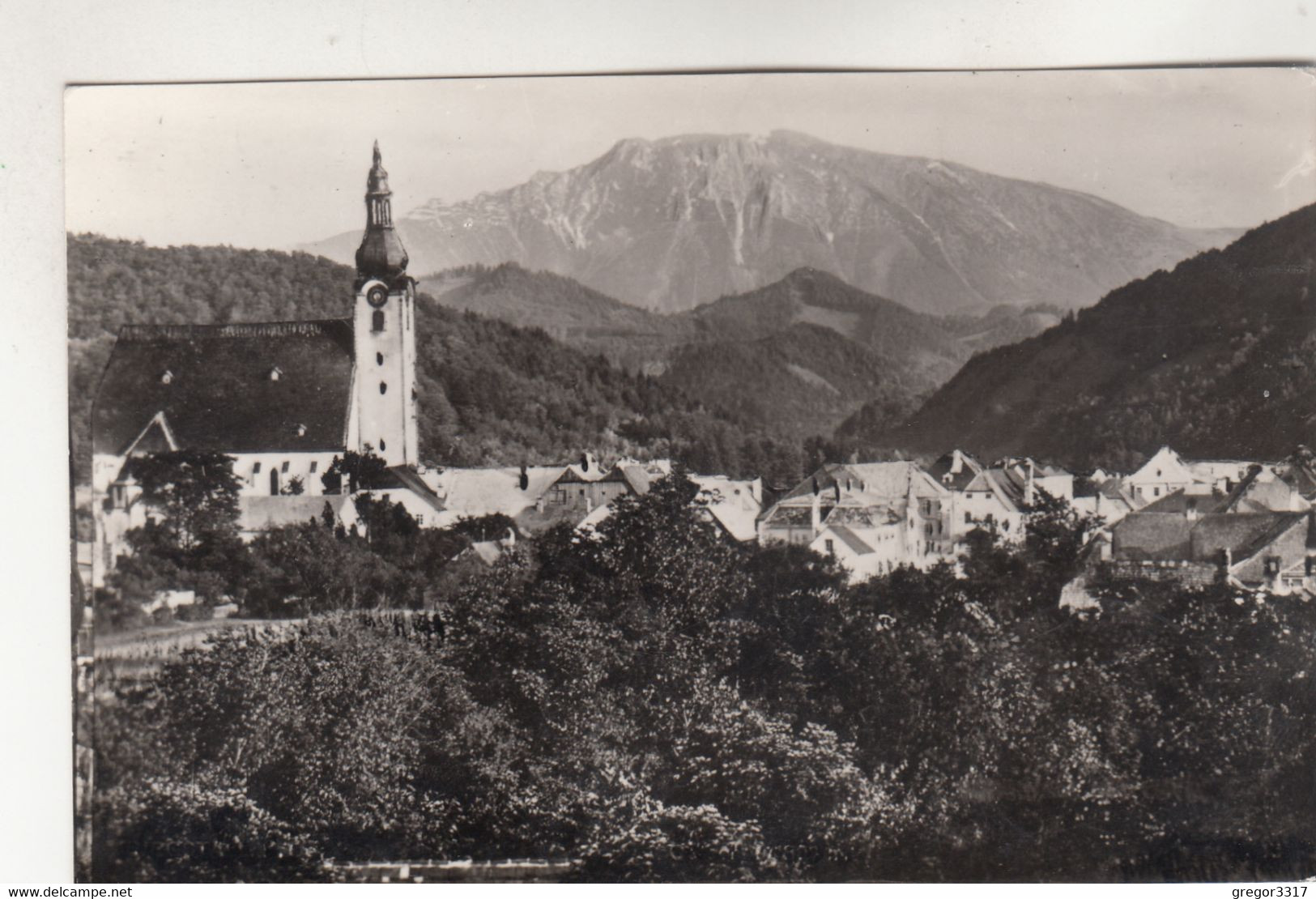 B5221) PURGSTALL Mit Ötscher - KIRCHE U. Einzelne Häuser Mit Berg Im Hintergrund - Purgstall An Der Erlauf