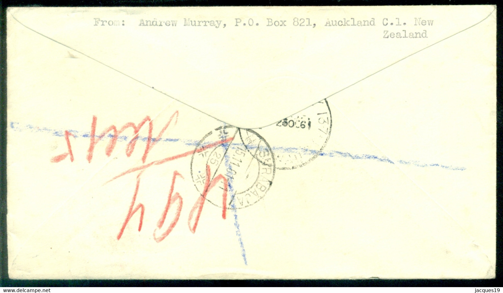 New Zealand 1961 Registered Cover To Indonesia - Briefe U. Dokumente