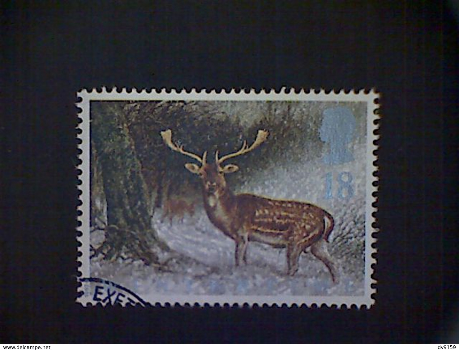 Great Britain, Scott #1421, Used (o), 1992, Animals In Winter, Fallow Deer, 18p - Unclassified
