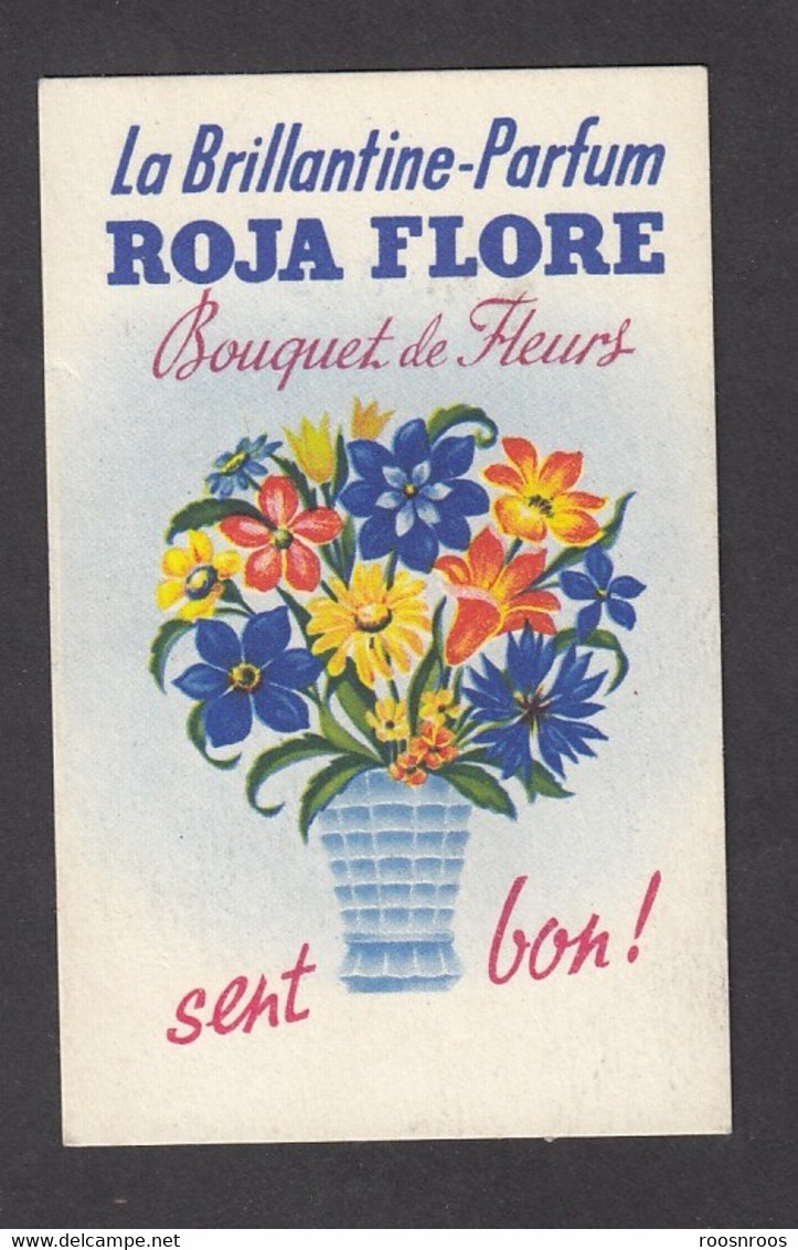 ETIQUETTE  BRILLANTINE PARFUM  - ROJA FLORE - BOUQUET DE FLEURS  - PERFUME LABEL - Labels