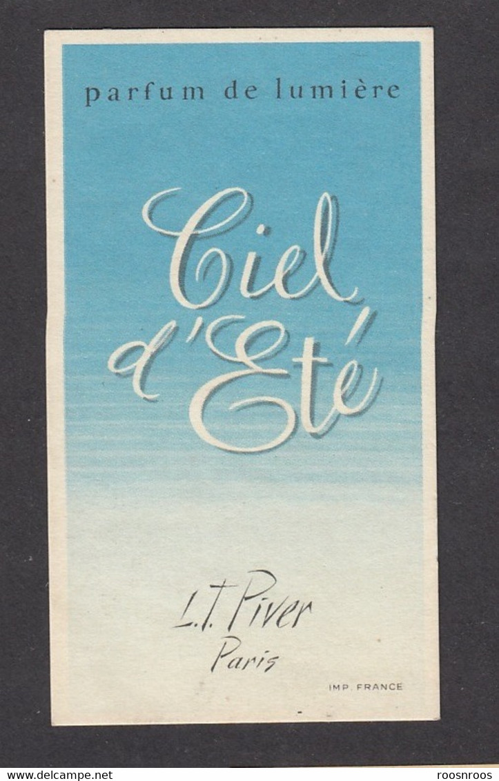 IMAGE PUBLICITAIRE PARFUM DE LUMIERE LT PIVER  - PARIS - CIEL D'ETE - PERFUME - Labels