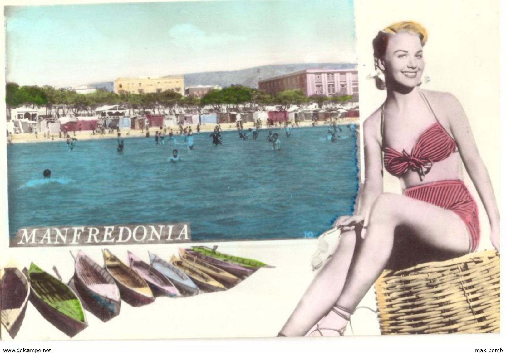 1958 MANFREDONIA 4   PIN UP   FOGGIA - Manfredonia