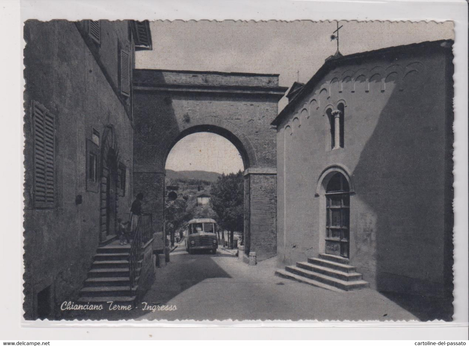 CHIANCIANO TERME  SIENA INGRESSO PULLMAN BUS CORRIERA    VG - Siena