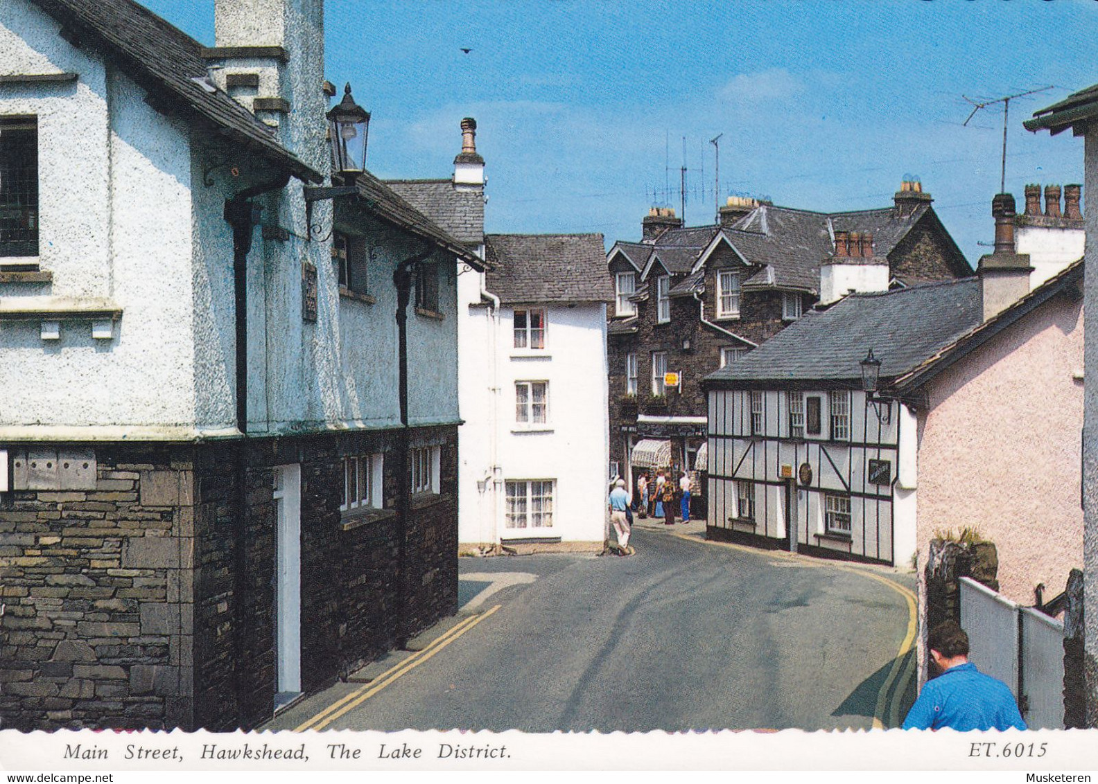 United Kingdom PPC Main Street, Hawkeshead, The Lake District (2 Scans) - Hawkshead