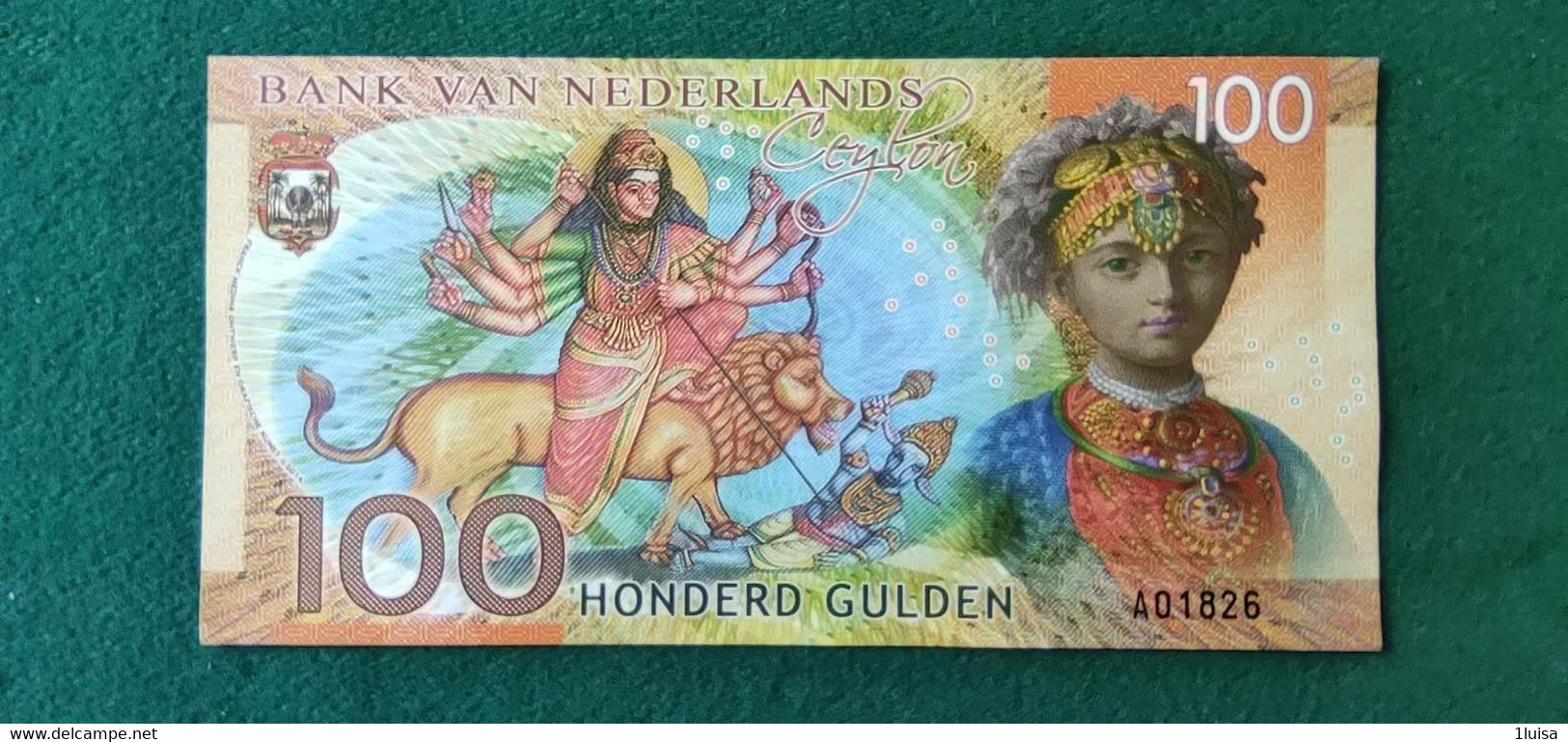 PAESI BASSI 100 GULDEN CEYLON 2016 FANTASIA - Andere & Zonder Classificatie