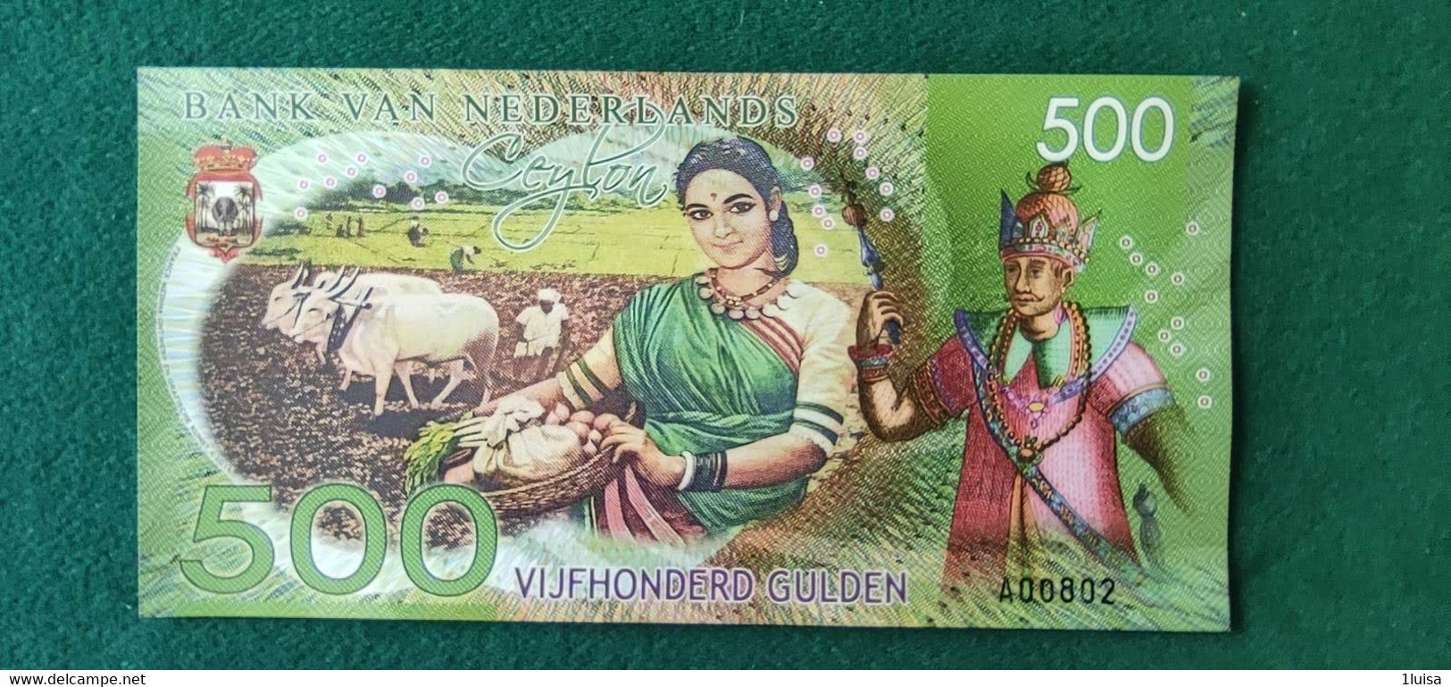 PAESI BASSI 500 GULDEN CEYLON 2016 FANTASIA - Andere & Zonder Classificatie