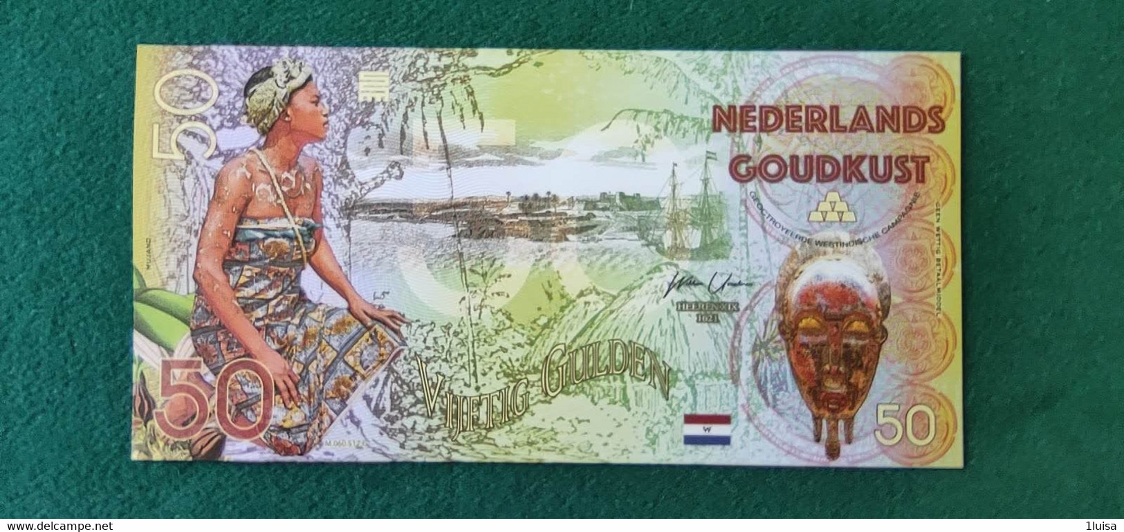 PAESI BASSI GUINEA 50 GULDEN - Other & Unclassified