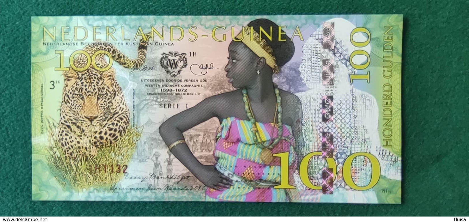 PAESI BASSI GUINEA 100 GULDEN - Other & Unclassified
