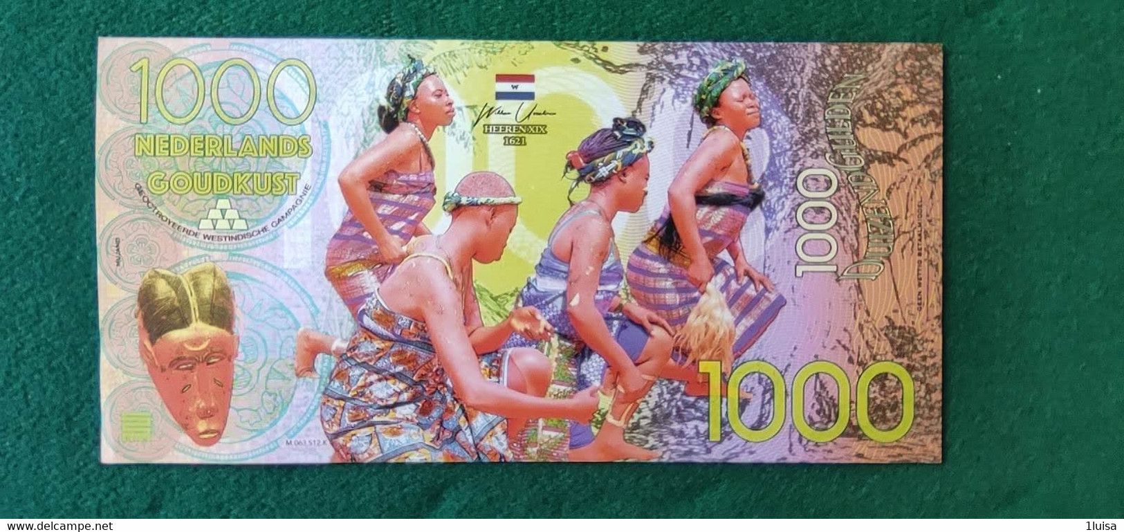 PAESI BASSI GUINEA 1000 GULDEN - Autres & Non Classés