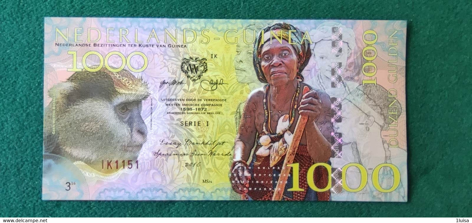 PAESI BASSI GUINEA 1000 GULDEN - Other & Unclassified