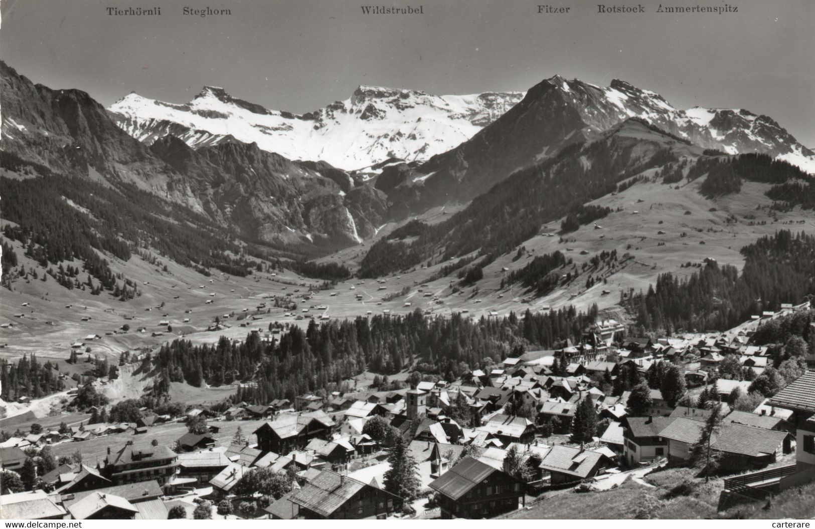 SUISSE,HELVETIA,SWISS,SWITZERLAND,SVIZZERA,BERNE,BERN,ADELBODEN,CARTE PHOTO GYGER ET KLOPFENSTEIN,RARE,PRES SPIEZ - Spiez