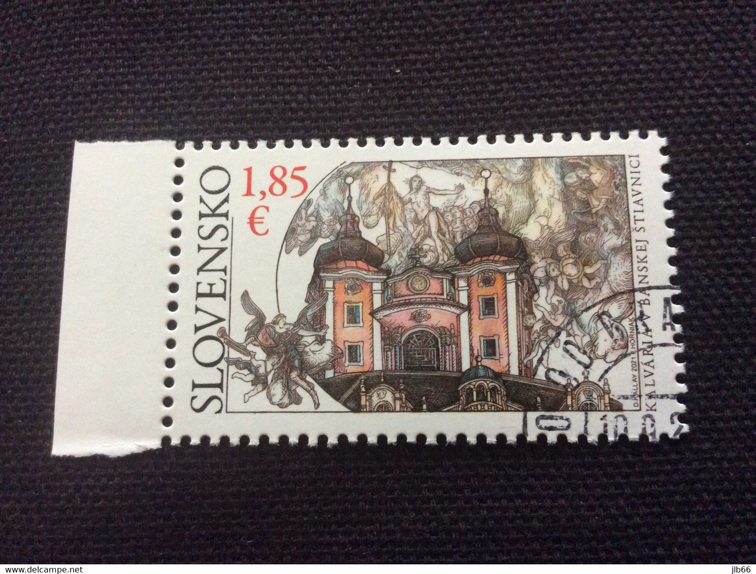 2021 Yvert 834 Oblitéré  Le Calvaire Baroque De Banska Stianivca - Used Stamps