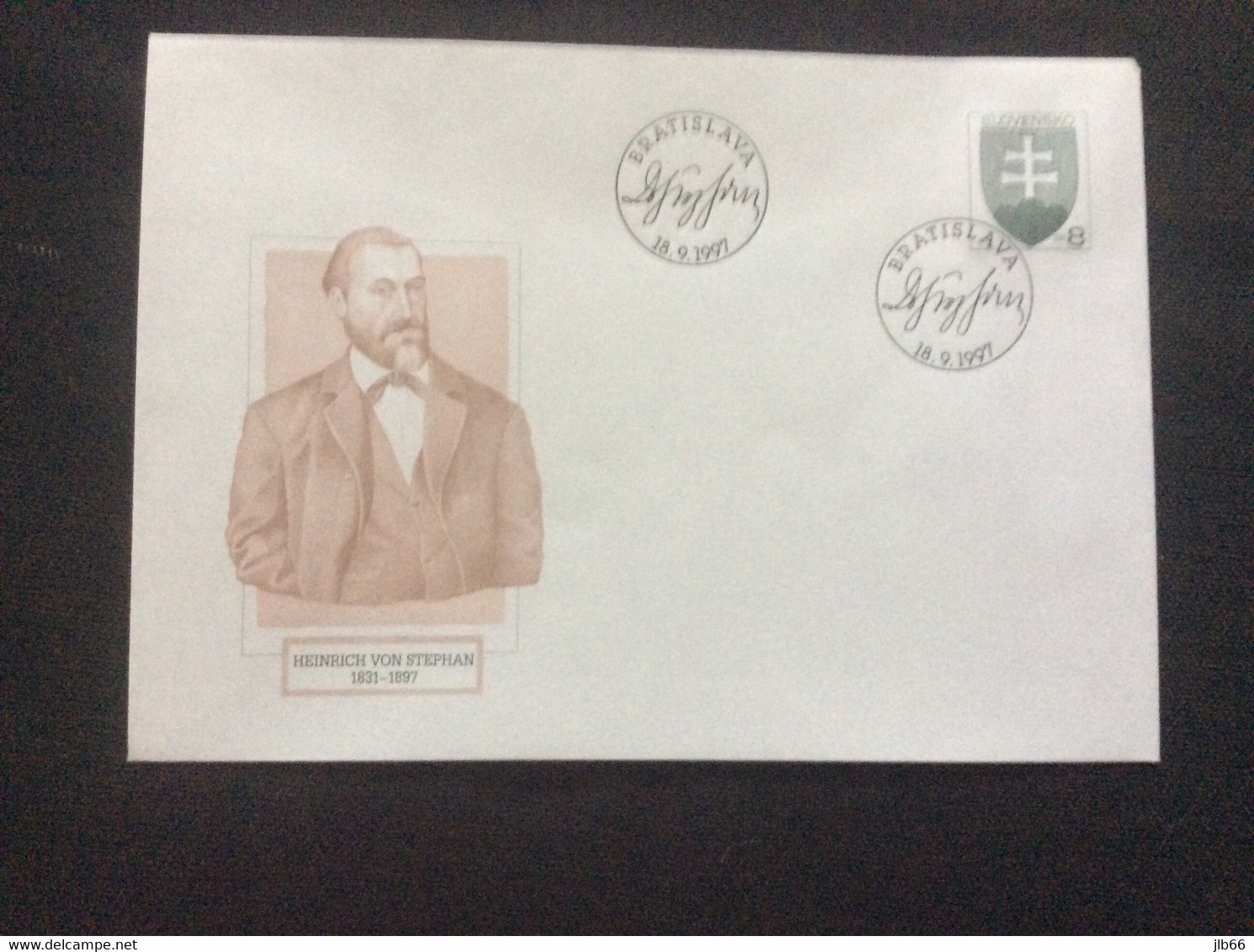 1997 : Heinrich Von Stephan UPU , COB 23 Michel U 23 Oblitéré Used - Enveloppes