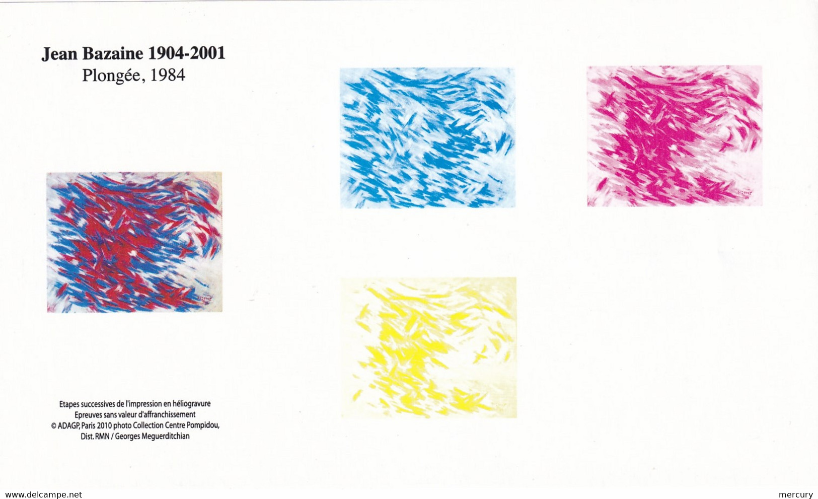 FRANCE - Tableaux De 2011/2 - 5 épreuves De Décomposition Des Couleurs - 5 Scans - Unused Stamps