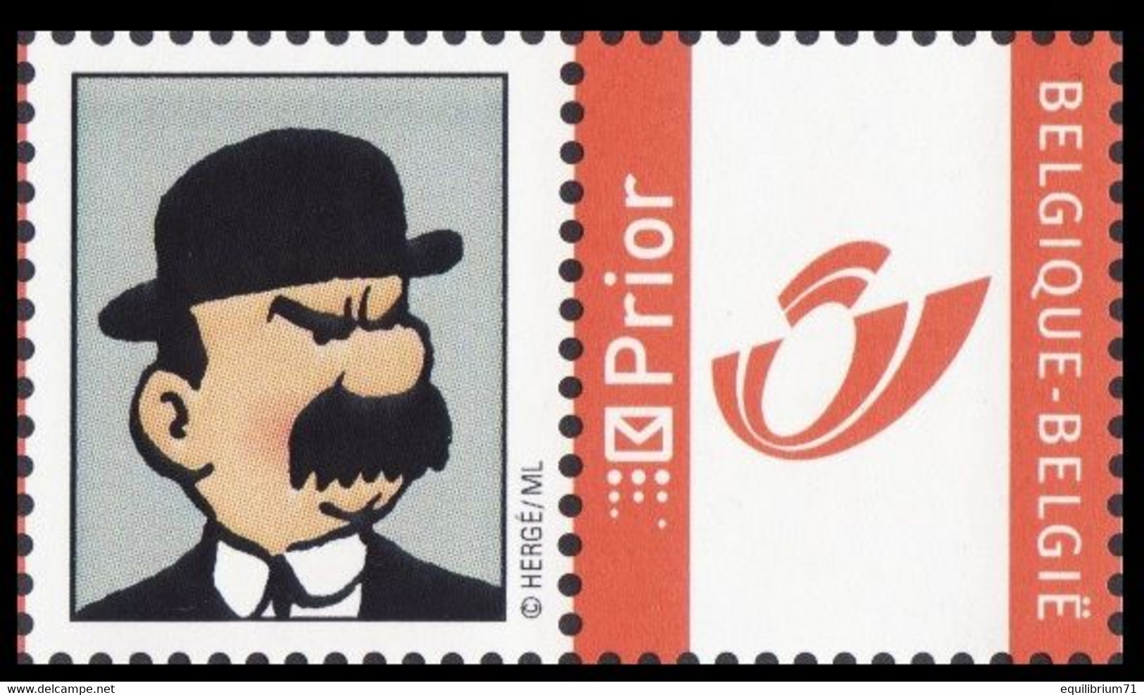 DUOSTAMP/MYSTAMP** - Tintin,Milou - Kuifje,Bobbie - Tim,Struppi - Tintin,Snowy (Hergé) - Dupond Et Dupont - Philabédés (comics)