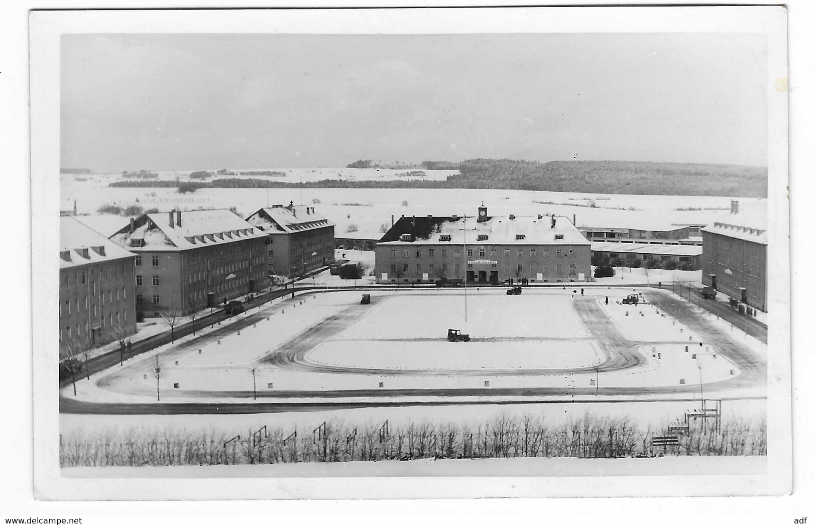 CPSM HORB, CASERNE SOUS LA NEIGE, Format 9 Cm Sur 14 Cm Environ, ALLEMAGNE - Horb